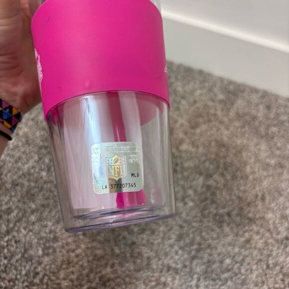 NFL Minnesota Vikings 22oz Pink Tumbler NEW - Picture 4 of 8